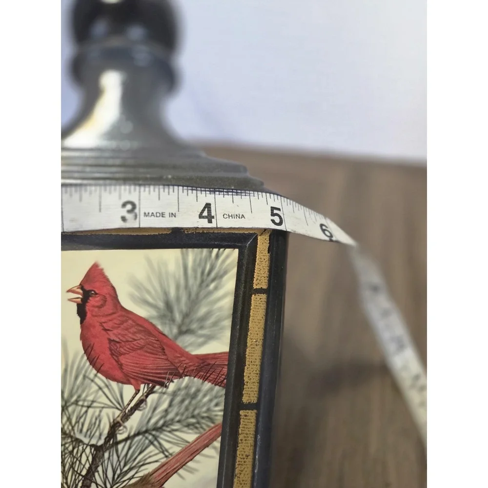 Beam 750ml Kentucky Whiskey Decanter Black Gold Cardinal Bird Stopper